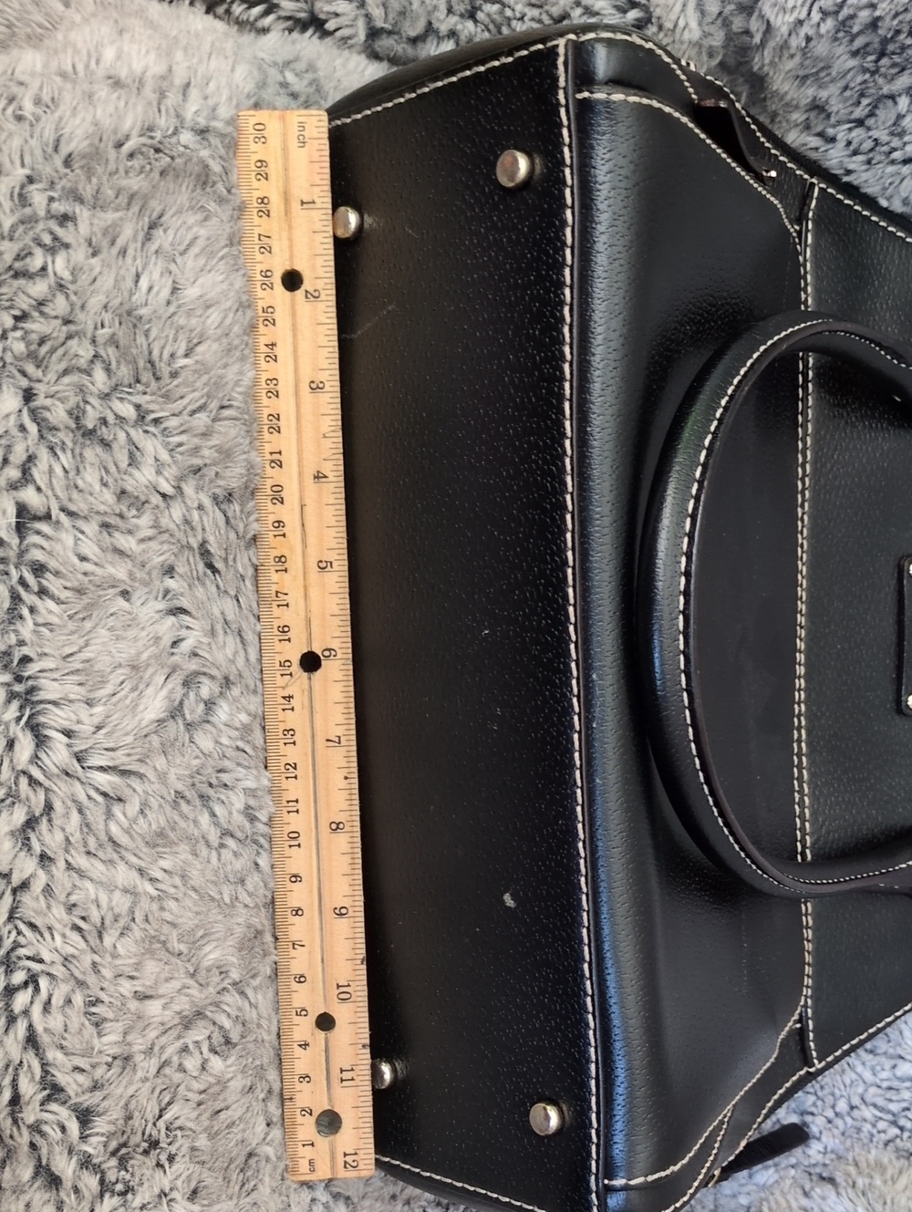 Kate Spade Wellesley Leather Small Maeda Top Handle Satchel In Black - Picture 9 of 14